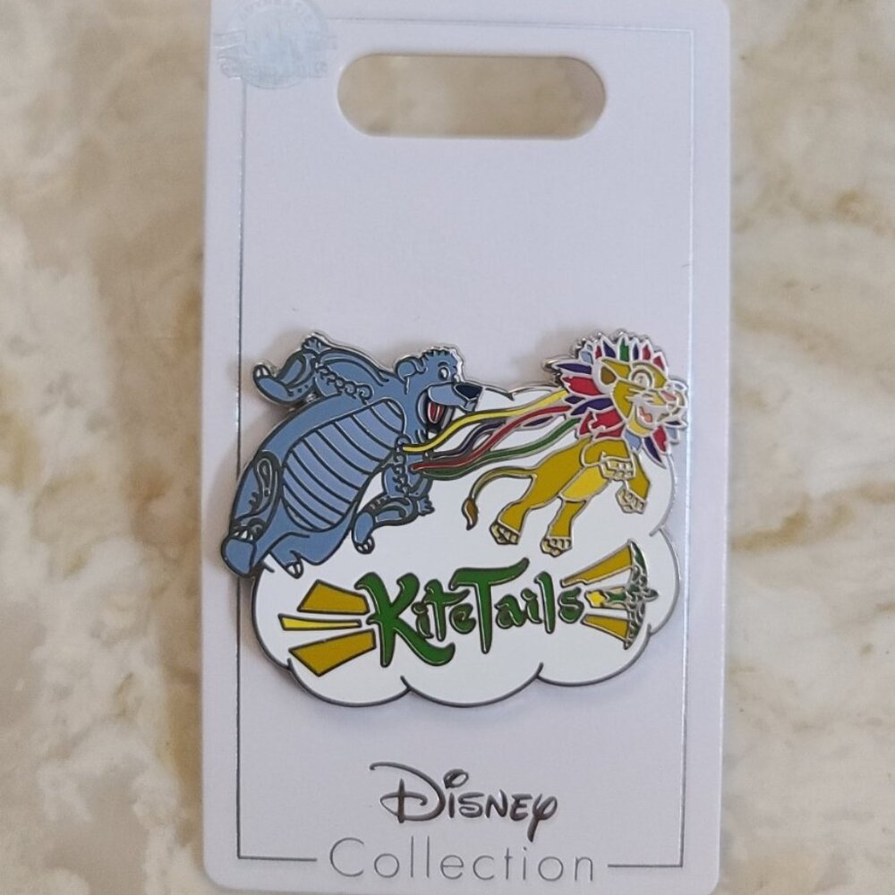 Disney Parks Animal Kingdom Kite Tails A Festival of the Sky Baloo & Simba Pin